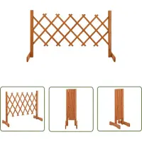 The Living Store Garten-Rankzaun Orange 120x60 cm Massivholz Tanne