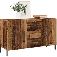 vidaXL Sideboard Altholz-Optik 100x36x60 cm Holzwerkstoff