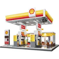 Cada Shell Tankstellen-bauspiel 1309 Stücke