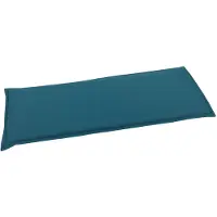 Go-de textil Bankauflage , blau (petrol), B:48cm H:115cm, Bezug: 100% Polyester, Polsterauflagen, Bankauflage, 2 Sitzer, wasserabweisend, Topseller