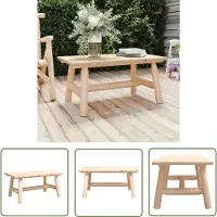 The Living Store Couchtisch 90x50x41 cm Massivholz Fichte
