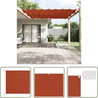 The Living Store Senkrechtmarkise Terrakotta 100x1000 cm Oxford-Gewebe