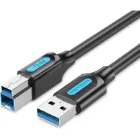 Vention COOBH, 2 m, USB A, USB B, USB 3.2 Gen 1 (3.1 Gen 1), 5 Gbit/s, Schwarz