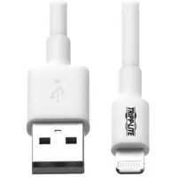 Eaton Tripp Lite M100-003-WH USB-A-zu-Lightning Sync/Ladekabel (Stecker/Stecker) – MFi-, Weiß, 0,9 m, 1 m, Lightning, USB A, Stecker, Stecker, Weiß