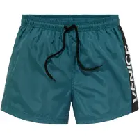 Venice beach Badeshorts , Herren, Gr. XXL (58/60), N-Gr, grün, Microfaser, Recycling-Polyester, unifarben mit Farbeinsatz, Badehosen Badeshorts, mit großem Markenschriftzug
