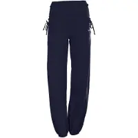 Winshape Sporthose "WH1", Damen, Gr. M, Normalgrößen, blau (night blau), 90% Baumwolle, 10% Elasthan, Hosen Sporthose, mit seitlicher Raffung