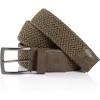 Tom Tailor Flechtgürtel "TTJAMIE", Herren, Gr. 85, grün (olive), Materialmix, unifarben, Gürtel Flechtgürtel, 3,5 cm breiter Flechtgürtel, Casual Look, bis Gr. 120
