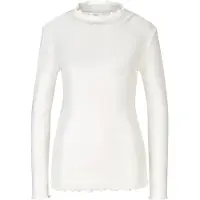 HEINE Stehkragenshirt "Shirt", Damen, Gr. 34, beige (ecru), 95% Baumwolle, 5% Elasthan, unifarben, Shirts Stehkragenshirt