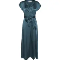 Cream Midikleid "Damen Kleid CRLoretta", Damen, Gr. 44, N-Gr, blau (petrol blau), Obermaterial: 100% Polyester PES., Kleider Midikleid