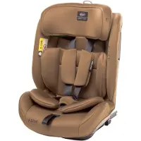 4Baby Kindersitz ISOFIX 9-36kg Go-Fix I-Size, Komfort bis 12 Jahre, Mokka