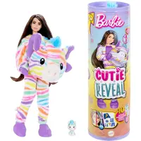 Barbie Cutie Reveal Puppe mit Regenbogen-Zebra