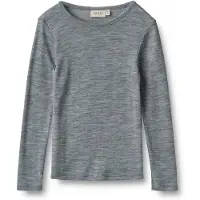 Wheat - Kid's Wool T-Shirt L/S Alfie - Merinounterwäsche Gr 152 grau