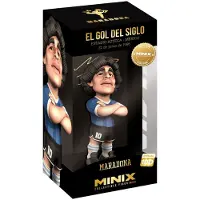 Minix Figur Von Maradonas Tor 12 Cm Schwarz Kinder Schwarz One Size