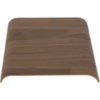 AYTM Tablett Curva, walnussfarben, 33 x 32 x 4 cm, Holz