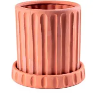 Seletti Vase Magna Graecia Dorico, Untersetzer, Terracotta