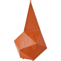 Gubi Akku-Tischleuchte Bagdad, orange, Höhe 36 cm, Metall