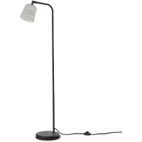 New Works Stehlampe Material TBS, weiß, Marmor, Höhe 125 cm