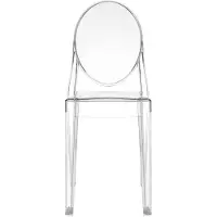 Kartell Stuhl Victoria Ghost transparent, Designer Philippe Starck, 38x90x47 cm