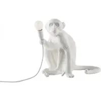 Seletti Monkey Lamp LED-Dekolampe, weiß, sitzend