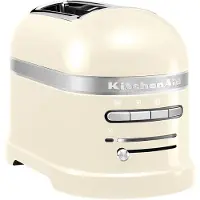 KitchenAid 5KMT2204EAC 2-Scheiben-Toaster Edelstahlgehäuse, 1250 Watt, Stoppfunktion, Auftaufunktion, Bräunungskontrolle, Cool Wall, LED-Infodisplay