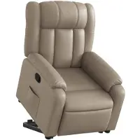 vidaXL Relaxsessel mit Aufstehhilfe Cappuccino-Braun Kunstleder