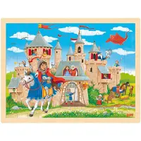 Goki Holzpuzzle Ritterburg 96 Teile