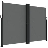 vidaXL Seitenmarkise Ausziehbar Anthrazit 180x600 cm