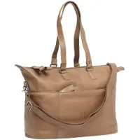 New Looxs Fahrradtasche Verla 21 Liter 40 x 11 x 31 cm - aus Luxusleder - Cognac