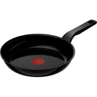 Tefal Renew Black C43202, Rund, Allzweckpfanne, Schwarz, Keramik, Aluminium, 1,24 l