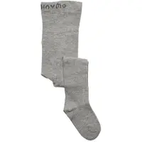Minymo Stocking - Solid light grey melange (130) 116\\122