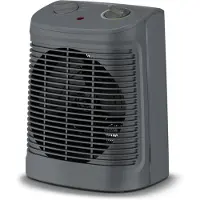 Rowenta Instant Comfort Compact SO2330, Elektrischer Raumheizlüfter, 1,5 m, IP20, Drinnen, Tisch/Bank, Flur, Grau, Schwarz