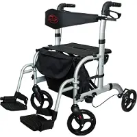 Antar Rollator At51005 2in1 praktische Kombination aus und Rollstuhl 1 St