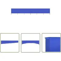 The Living Store 6-teiliges Windschutzgewebe 800 x 160 cm Azurblau