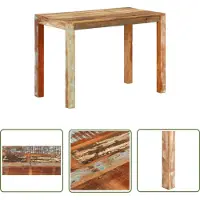 The Living Store Esstisch 110x55x76 cm Altholz Massiv