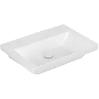Villeroy & Boch Subway 3.0 Waschbecken, rechteck, ohne Hahnloch, ohne Überlauf, 650x470mm, 4A706801, Farbe: weiß-alpin