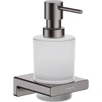 Hansgrohe AddStoris Lotionsspender, 41745340, Farbe: Brushed Black Chrome