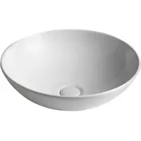 Sapho DIMP Keramik-Waschtisch zum Aufsetzen, Ø 46cm, Weiß