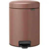 Brabantia atkritumu tvertne ar pedāli NewIcon, 5L, Satin Taupe