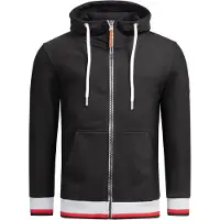 Alessandro Salvarini Sweatjacke "Herren Hoodie AS310", Herren, Gr. S, schwarz, Obermaterial: 65% Baumwolle CO. 35% Polyester PES., Sweatjacken Sweatjacke