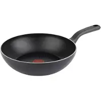 Tefal Wokpfanne antihaftversiegelt Ø28cm C28619 grau/schwarz alle Herdarten