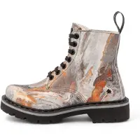 Art für Damen. 11166P11WZ03_ESP Stiefelette 1166P grau (37), Stoff, Wohnung, Schnürsenkel, Lässig