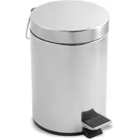 Metaltex 298324 - Mülleimer, Treteimer, rund, Edelstahl, 20 Liter, 29 x 45 cm