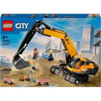 LEGO City Raupenbagger, Spielzeugbagger für Kinder ab 8 Jahren, Bauspielzeug mit Bagger-Modell, baubarer LKW mit Zubehör und 3 Minifiguren 60420
