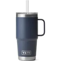Yeti Trinkbecher Rambler Straw Mug Navy 25 Oz (750 ml)