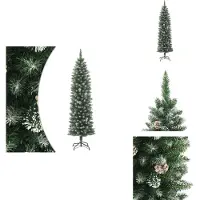vidaXL Künstlicher Weihnachtsbaum mit Ständer Schlank 180 cm PVC - Weihnachtsbäume