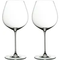 Riedel 6449/07, Universelles Weinglas, Standard-Glas, Kristall, Glas, Schwarz, Transparent, Einfarbig, 738 ml