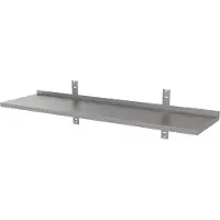 Gastro-Inox Edelstahl Wandregal, Tiefe 400 mm 303.201 , Maße: (L x T) 700 x 400 mm