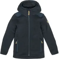 Fjällräven - Kid's Keb Fleece Hoodie - Wolljacke Gr 158 blau/schwarz