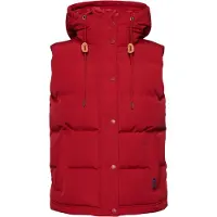 Superdry für Damen. W5010907A Steppweste mit Kapuze Everest rot (XS), Lässig, Nylon, Nachhaltig