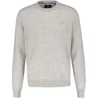 Lerros Strickpullover in weicher Schurwollqualität mit Kaschmiranteil - Broken White Melange - XXXL